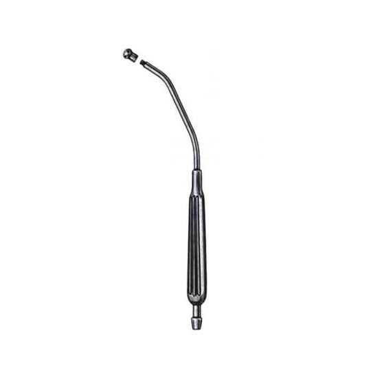 Canula de Yankauer pediátrica de 21.6 cm con punta, acero inoxidable