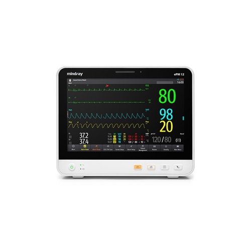 Monitor para paciente de signos vitales 12.1" 5 parámetros Mod. EPM 12 Modular (ECG, RESP, PANI, SPO2 y TEMP)