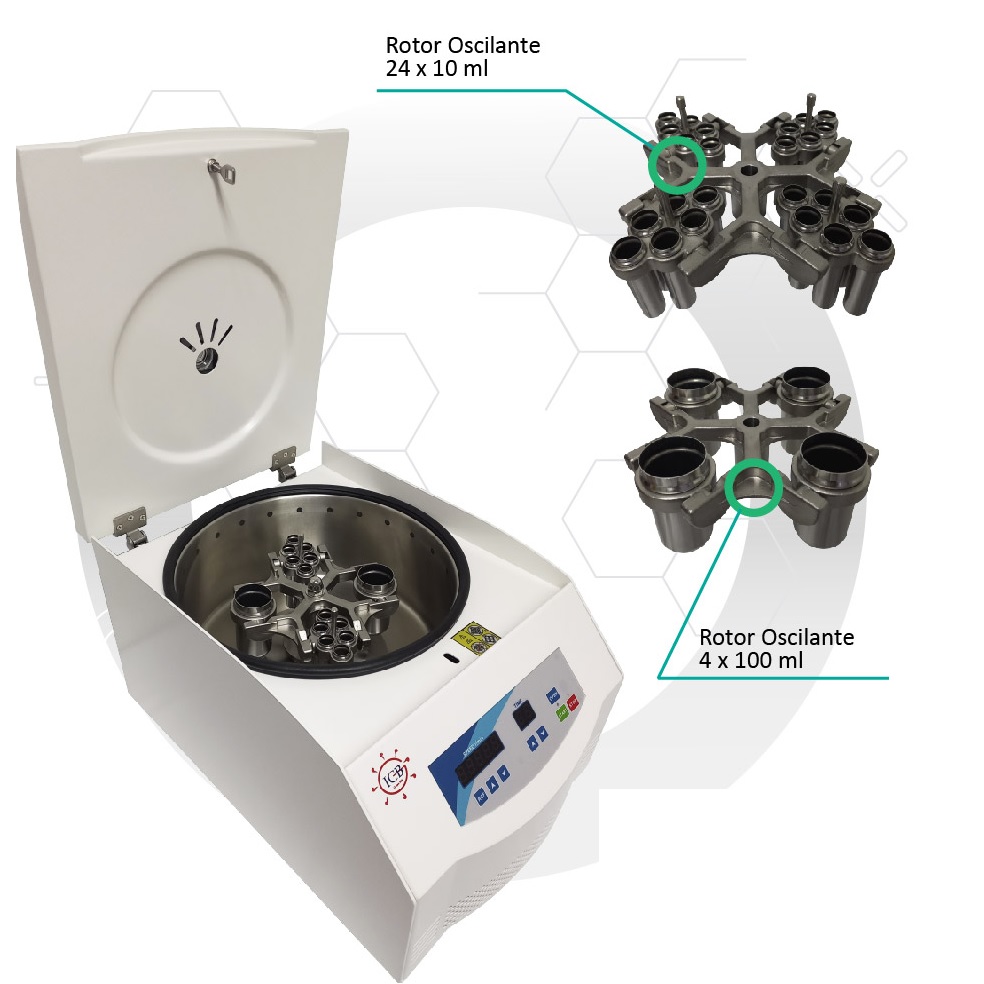 Centrifuga ICB-FUGE IV 24 plazas de 10 ml de 4000 RPM