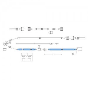 Circuitos convencional neonatal con salida de 18" para control remoto de temperatura caja con 20 piezas