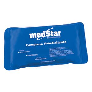 Compresa de gel con cubierta de nylon y pvc. 28.5 x 11.5 cm