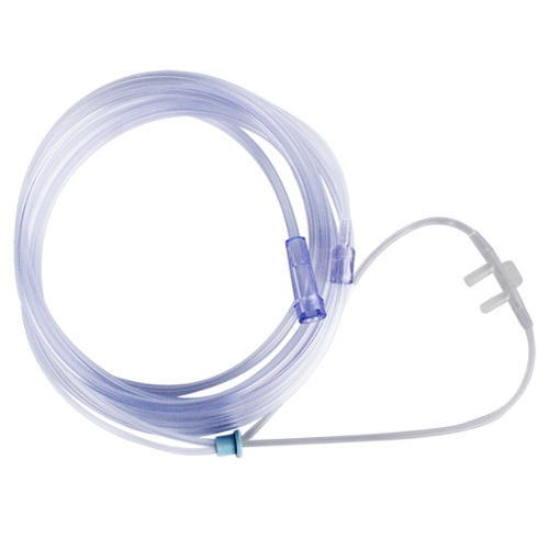 Cánula nasal ELASTIC SOFT (Puntilla) neonatal (RN mayor a 1400gr), 2.1m para oxigeno, caja con 50 piezas 