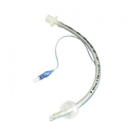 Tubo endotraqueal de PVC con globo hilo radiopaco con valvula, esteril y desechable 4.0 mm