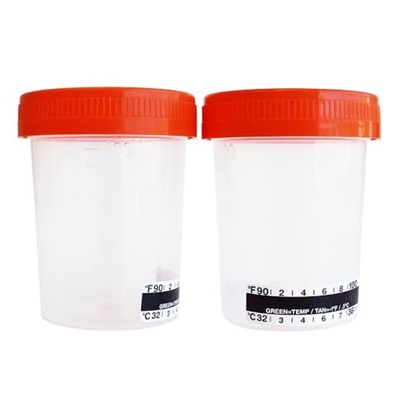 Vaso de 100 ml con termómetro caja con 50 pzas