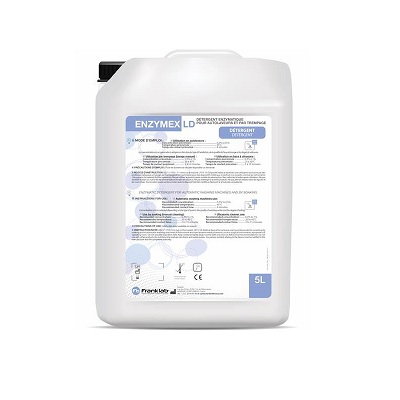 Detergente liquido multienzimatico para lavadoras automatizadas y por inmersion Enzymex LD Bidon 5L