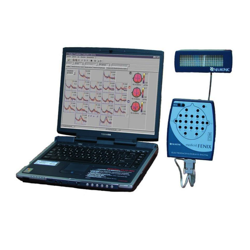 Electroencefalografo de 19 canales MEDICID-FENIX con licencias de software y sistema de computo