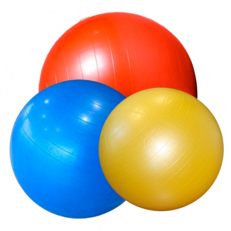 Set de 3 pelotas para fisioterapia Bobath con bomba de inflado