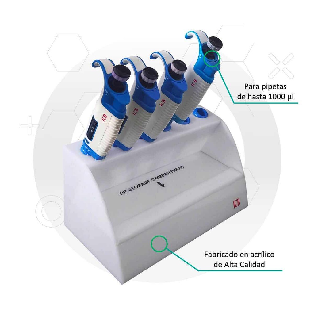 Soporte para 6 micro pipetas