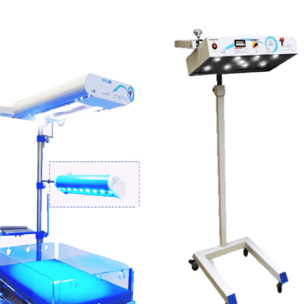 Lampara de Fototerapia Vitalux Led azul con pedestal