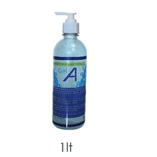 [GLA-0001] Gel antibacterial al 78% biodegradable para manos, frasco de 1 litro con despachador