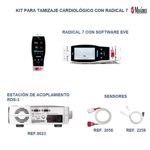 [MSM-KITTCRAD-7] Kit de tamizaje cardiaco neonatal Radical 7