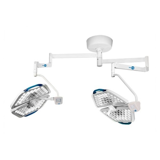 [PRZ-2] Lampara de cirugia led con 2 campanas de techo con 160,000 luxes c/u Cat. PRZ-2 Prazise