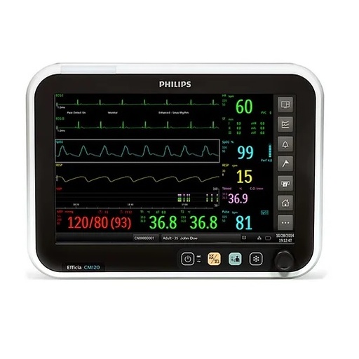 [PIL-CM120-IPB-CO2] Monitor para paciente de signos vitales Efficia CM120 de 12" con IBP+capnografia