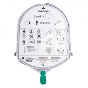 [HES-PAD-PAK-01] Parche electrodo para desfibrilador HeartSine Pad-Pak para adulto Samaritan (incluye bateria) HeartSine