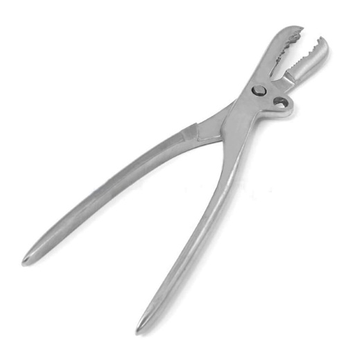 [HER-13-160-13] Pinza FARABEUF para sujetar hueso 10 mm 23 cm