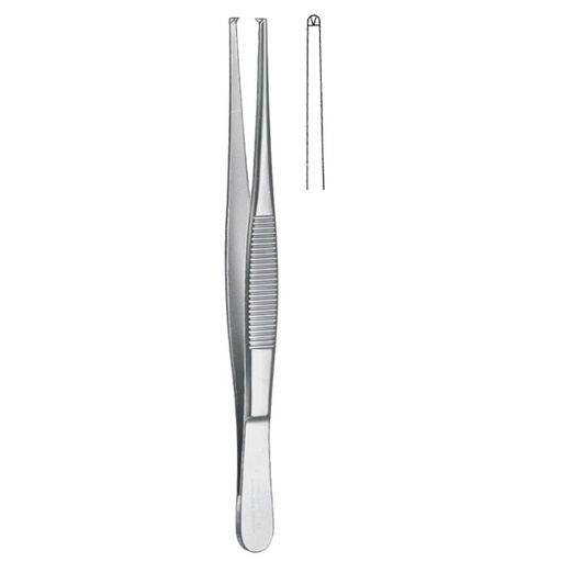 [6BI-15-143] Pinza de diseccion con dientes 16 cm