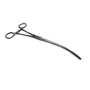 [HER-5-180-5] Pinza intestinal de Doyen Longitudinal 23 cm curva Gastro Premium acero aleman