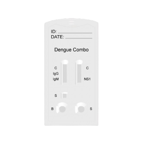 [CER-IDEC-425] Prueba para detección de antigeno (NS1) y anticuerpos (IgG/IgM) de Dengue combo en cassette - caja con 25 pruebas