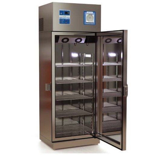 [REF-RVACDV-10-G] Refrigerador de 10 pies para vacunas, medicamentos y biológicos de acero inox. con 1 puerta de cristal con graficador