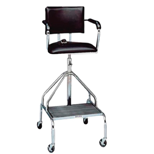 [FIS-1051] Silla para hidroterapia cromada con ruedas de altura ajustable