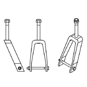 [MAR-MACC-9907] Tijera para rueda delantera de 8 "juego de 2 piezas