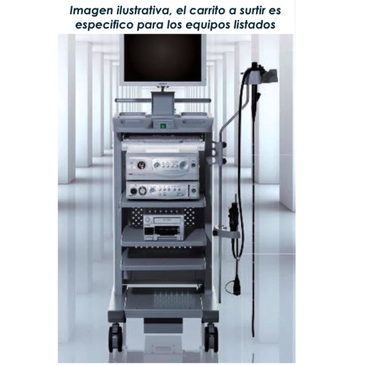 [FUJ-TORREEND] Torre para endoscopia completa sistema Eluxeo Lite 6000 con 9 componentes