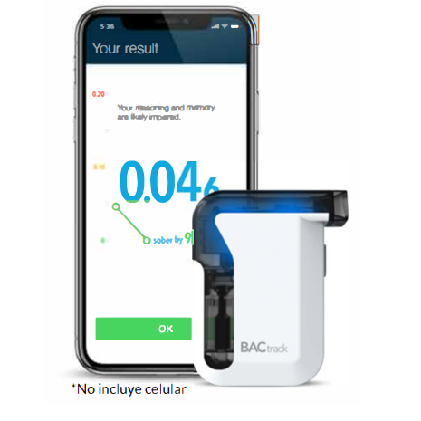 [BAC-MOBILE] Alcoholímetro digital Mobile de uso profesional