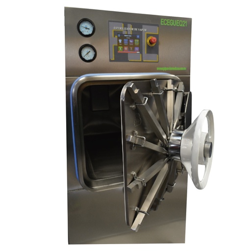 [EBP-ECEGUPP20EQ21] Autoclave de vapor autogenerado con doble puerta controlado por microprocesador de 250 litros 50x50x120 cm