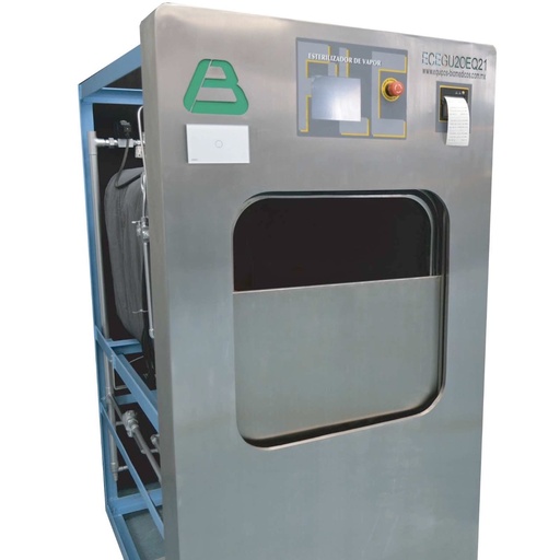 [EBP-ECEGU203EQ21] Autoclave de vapor autogenerado con puerta deslizable y touch screen de 312 litros 50x50x122cm (PLC)