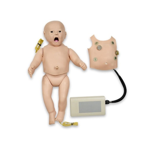 [ZEG-NEO-ACLS-RED] Maniquí de capacitación integral en habilidades de emergencia neonatal (ACLS)