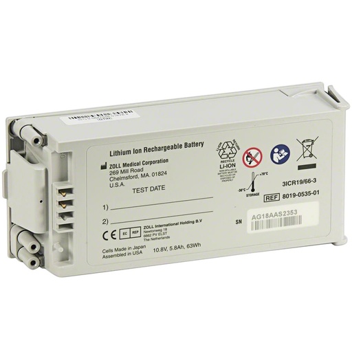 [ZOL-8019-0535-01] Batería de ion de litio recargable SurePower para desfibrilador Serie R y AED Pro