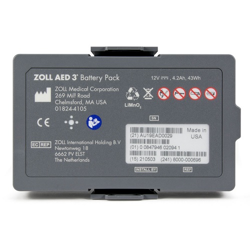 [ZOL-8000-000696] Batería para Desfibrilador AED 3