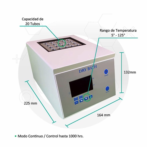 [ICB-BSD100755] Baño Seco Digital para 20 tubos