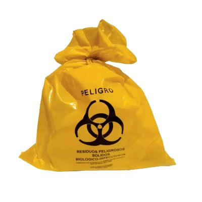 [A1C-LAM-30-200] Bolsa de polietileno de baja densidad 30x40 cms, 2.5 Kg., Cal. 200, Impresa Amarillo C/100