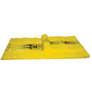 [A1C-LAM-110-200A] Bolsa de polietileno de baja densidad 78x109 cms libre de metales pesados, Amarillo , 34 Kg., Cal. 200, Impresa,   C/100