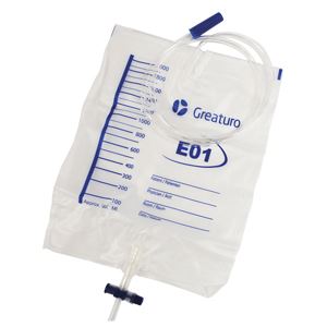 [MES-GCU201601] Bolsa recolectora de orina para cama 2000ml bolsa con 10