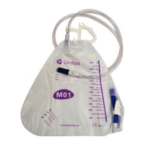 [MES-GCU210901] Bolsa recolectora de orina para cama de 2000ml 20 pieza