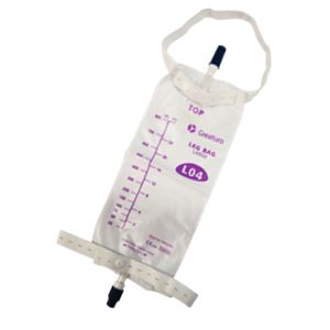 [MES-GCU230104] Bolsa recolectora de orina para pierna cinturón integrado 800ml 20 piezas