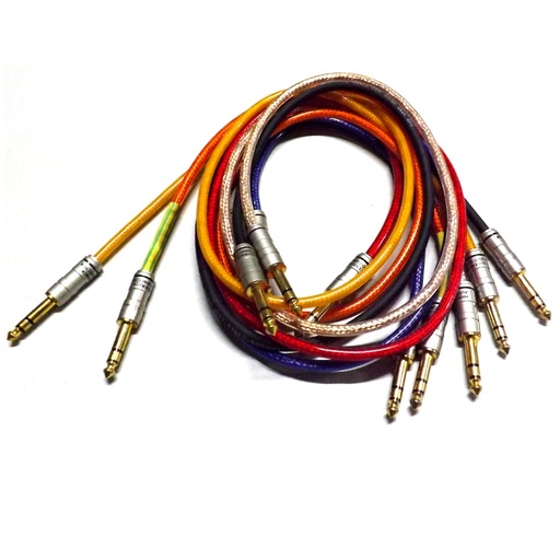 [NIY-CBL-06] Cables blindados para la conexión de la cabina al audiómetro (juego de 6)