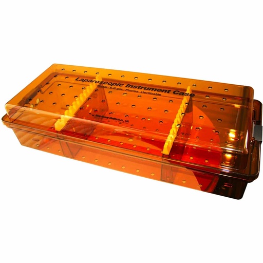 [HER-SK-21-1] Caja para esterilizar instrumental de laparoscopia Grande 63.5x25.5x 15.5 cm