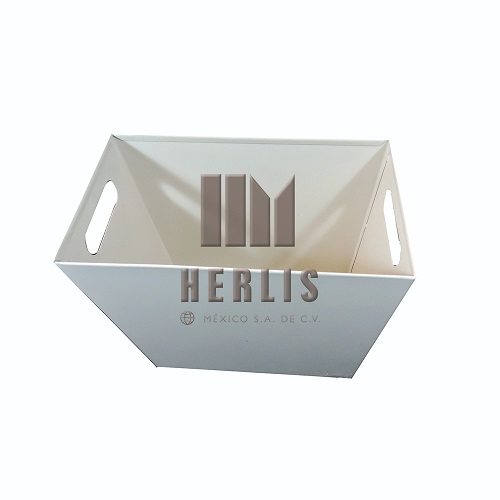 [HEL-HM50] Cesto papelero en lamina esmaltada 32x18x32 cm Cat. HEL-HM50 Herlis