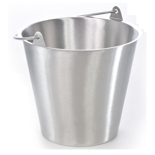 [CIS-CUB] Cubeta de acero inox. de 12 litros cal 22