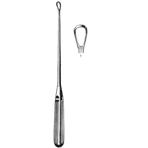 [KUA-30-1205-1] Cucharilla de Sims Uterina de 27.9 cm Aguda # 1