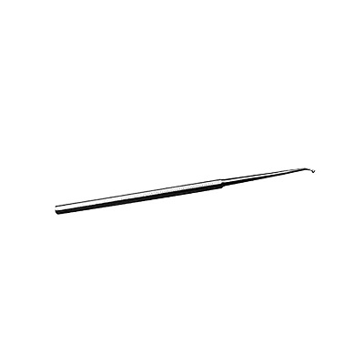 [HER-9-8-9] Cucharilla de cerumen curva roma # 2 Premium acero aleman