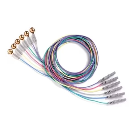 [NTS-019-413900] Electrodos copa de oro para EEG paq. con 12