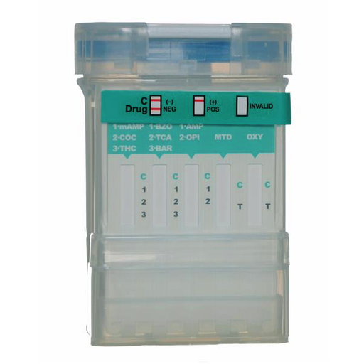 [RRS-D4.1-1P29B] Panel para deteccion de 4 drogas (ANF, COC, THC, MANF) caja c/25 piezas