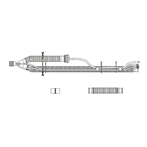 [CFS-29657-001] Circuito de pacientes sin PEEP 22 mm SPU paq. con 10 pzas